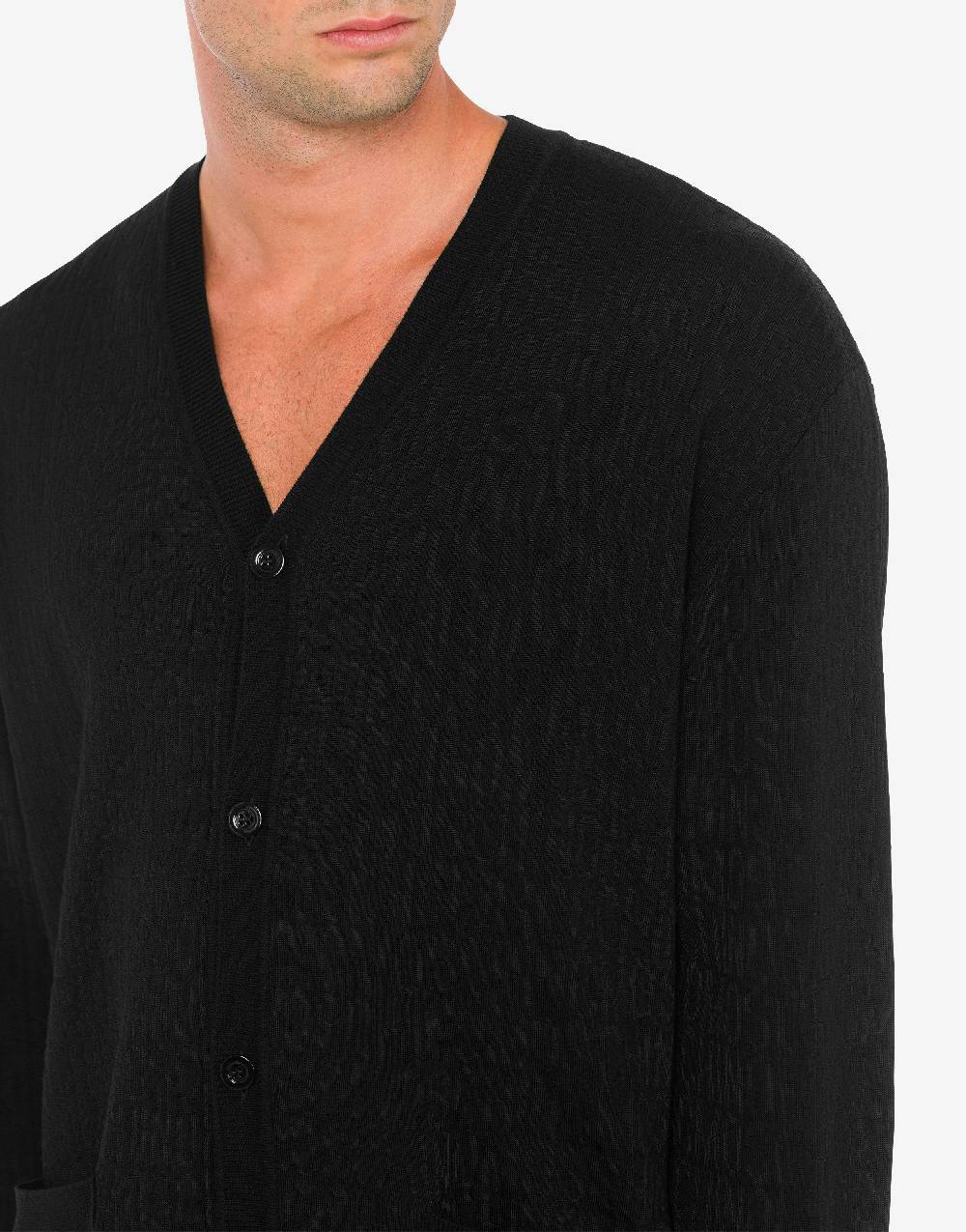 Love Moschino Cardigan in lana Allover Logo I Più Venduti