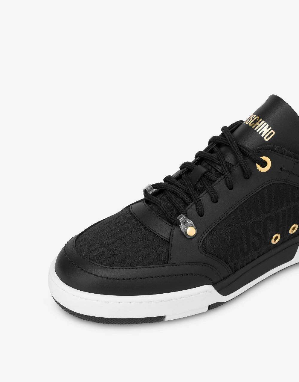 Love Moschino Sneakers in nylon Allover Logo Nuova