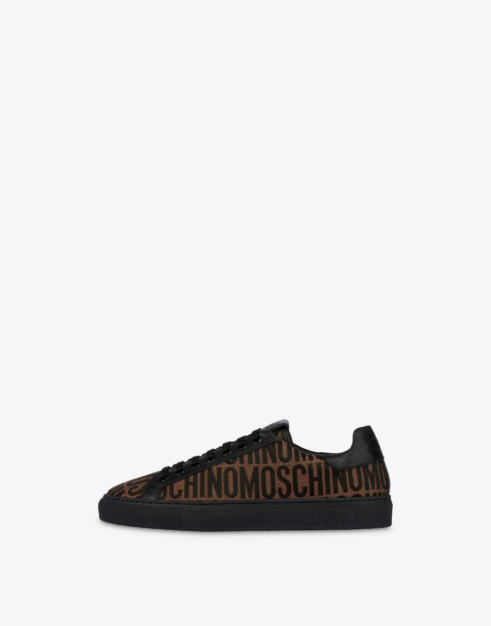 Love Moschino Sneakers in nylon Allover Logo Qualità