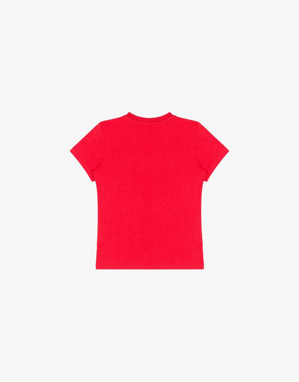 Love Moschino T-shirt in jersey Logo Print Vendita Calda