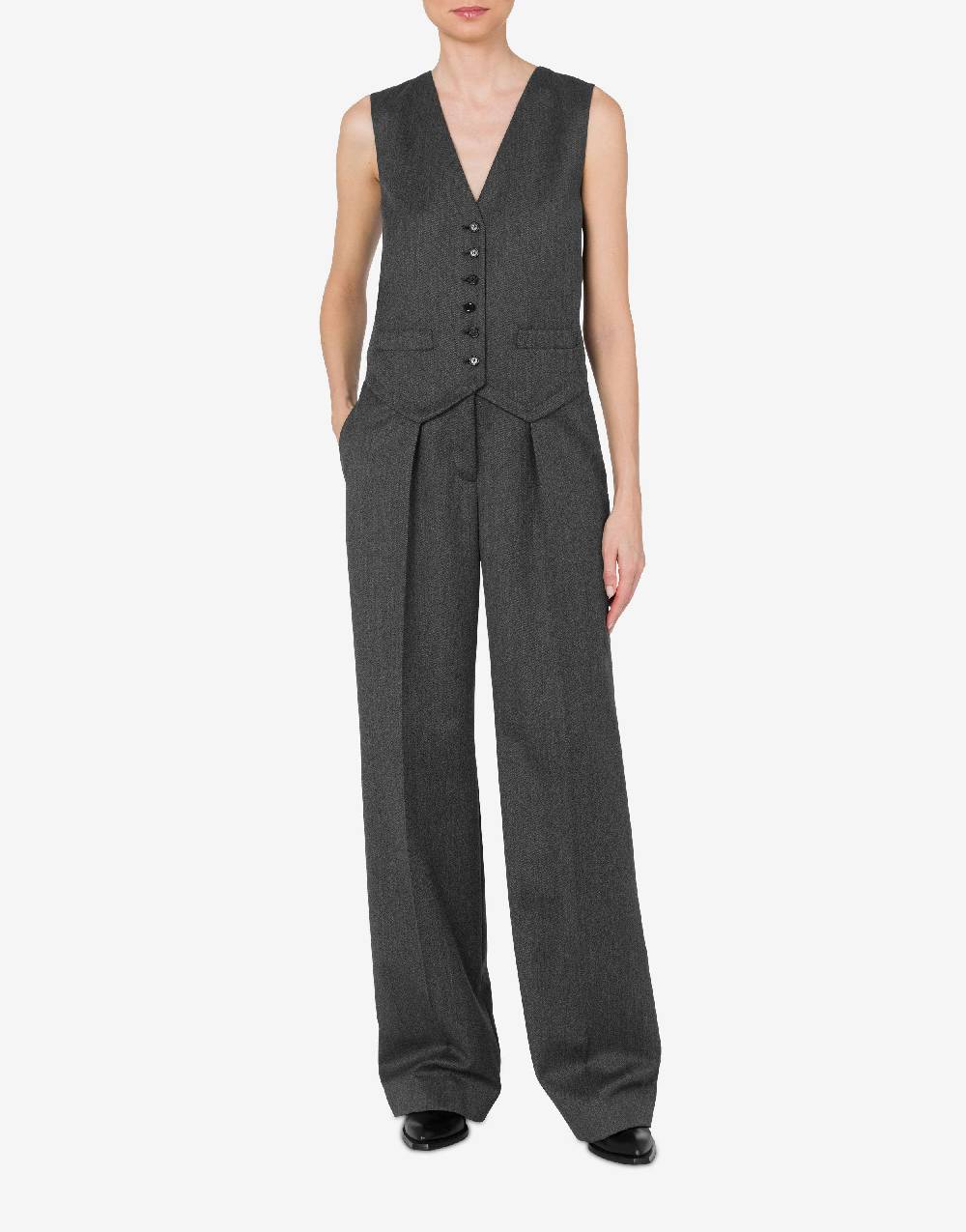 Love Moschino Tuta in grain poudre di lana Spedizione Gratuita