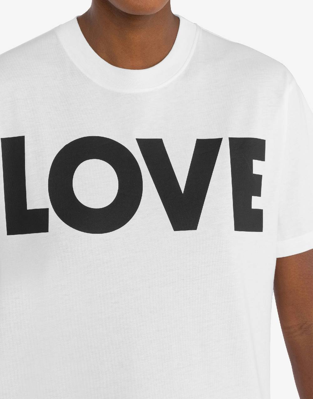 Love Moschino T-shirt in jersey organico Love Consegna Veloce
