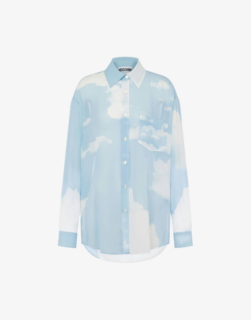 Love Moschino Camicia in georgette In The Cloud Shopping Online