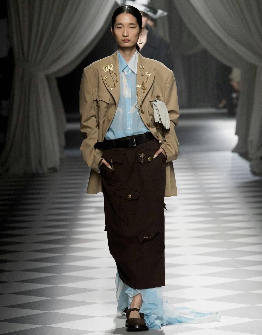 Love Moschino Camicia in georgette In The Cloud Shopping Online