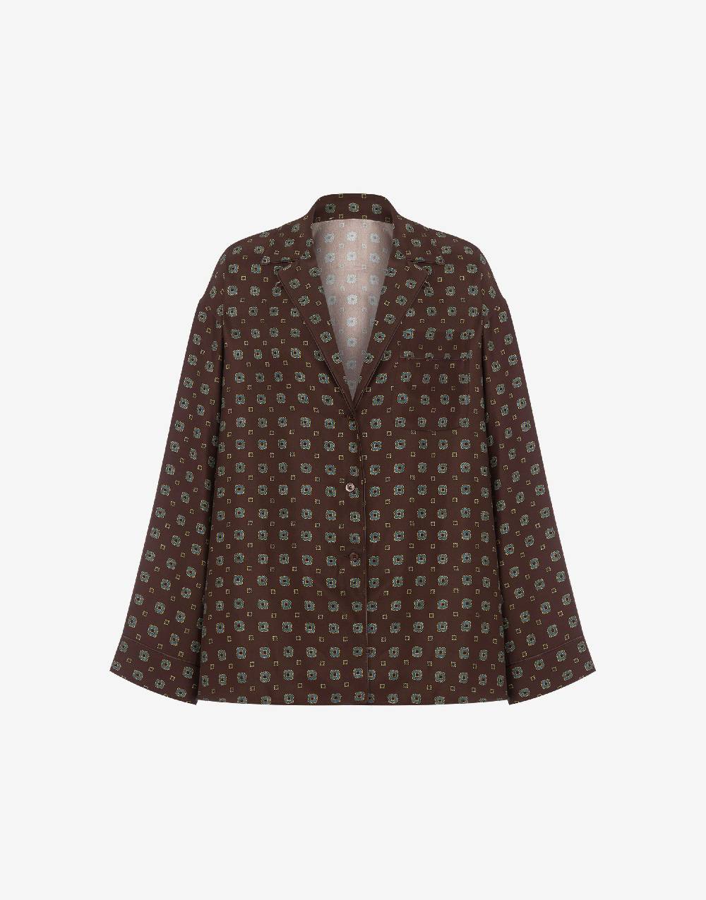 Love Moschino Camicia in raso Tie Print Sottocosto