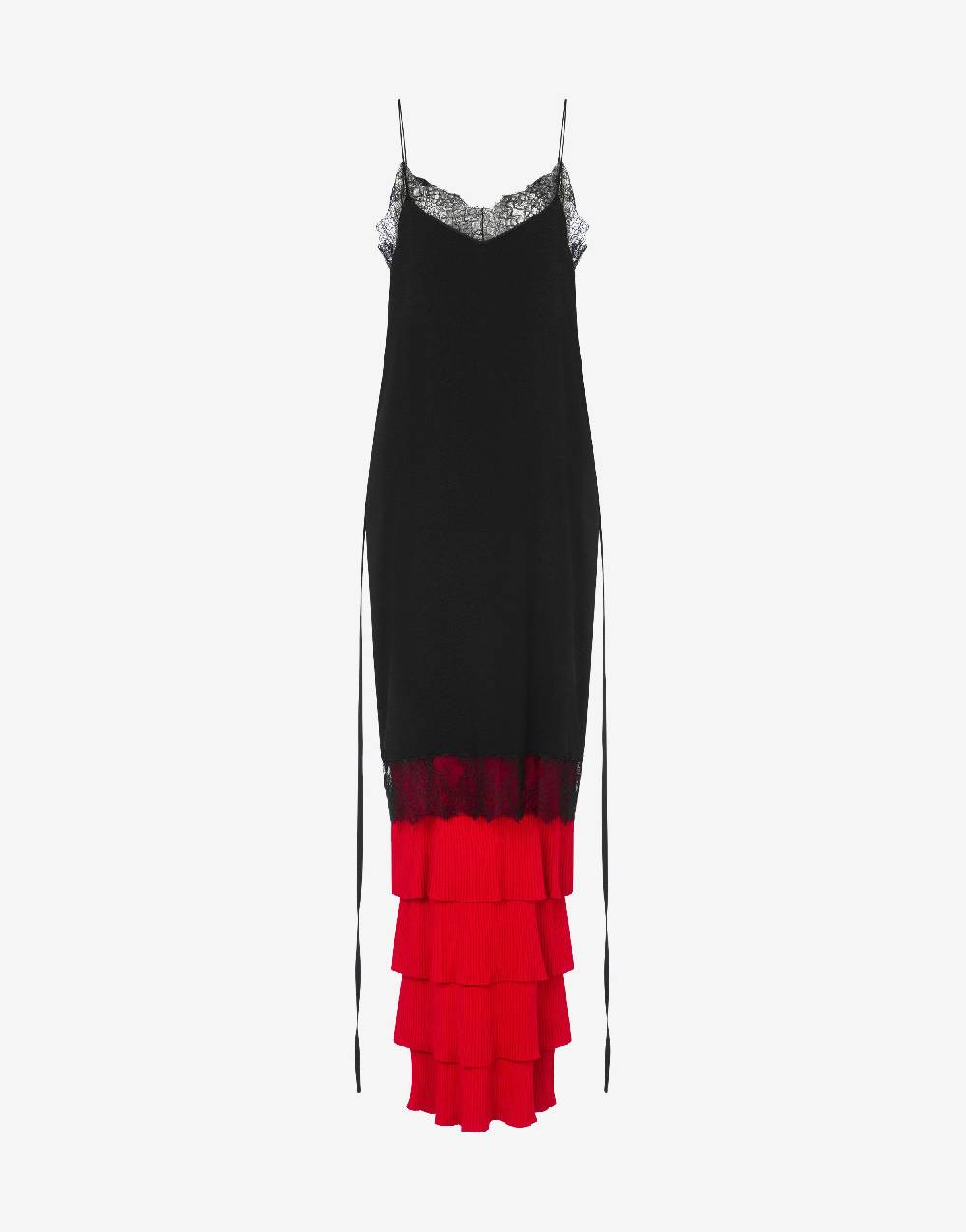 Love Moschino Abito in enver satin Ruffles Mania