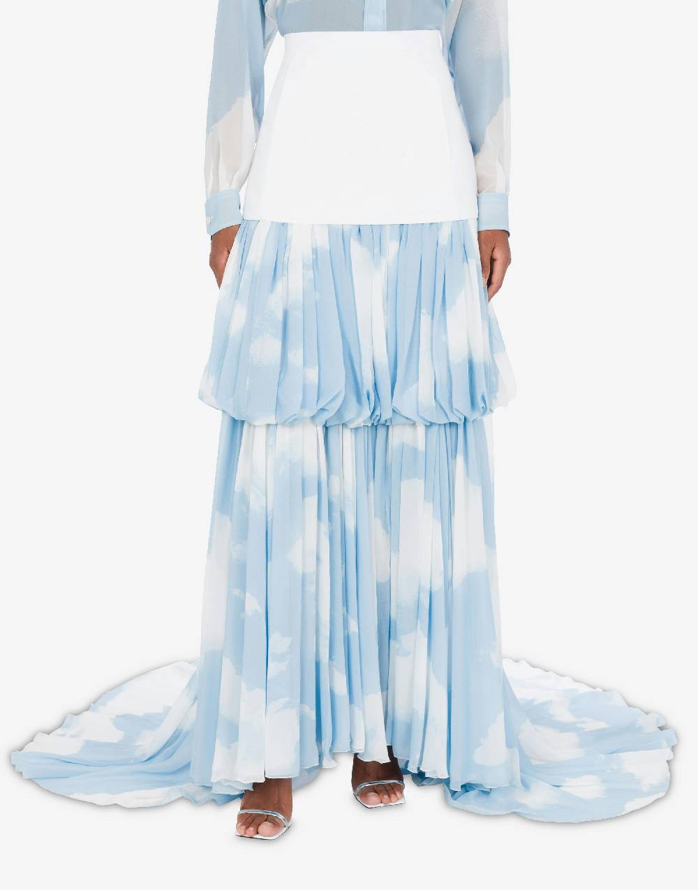 Love Moschino Gonna lunga con stampa In the Cloud Online