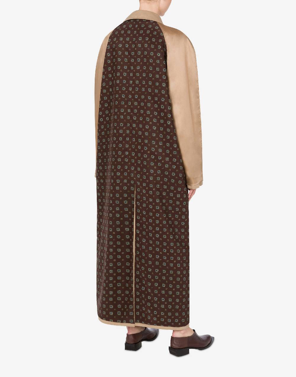 Love Moschino Trench reversibile in gabardina e raso Saldi