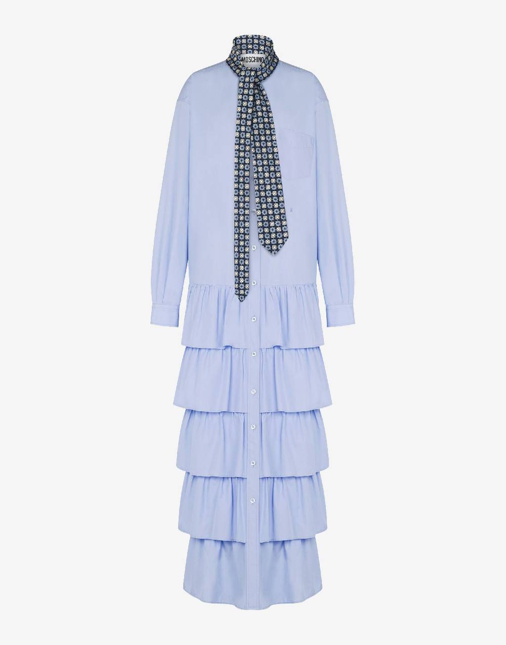 Love Moschino Abito in popeline di cotone Tie