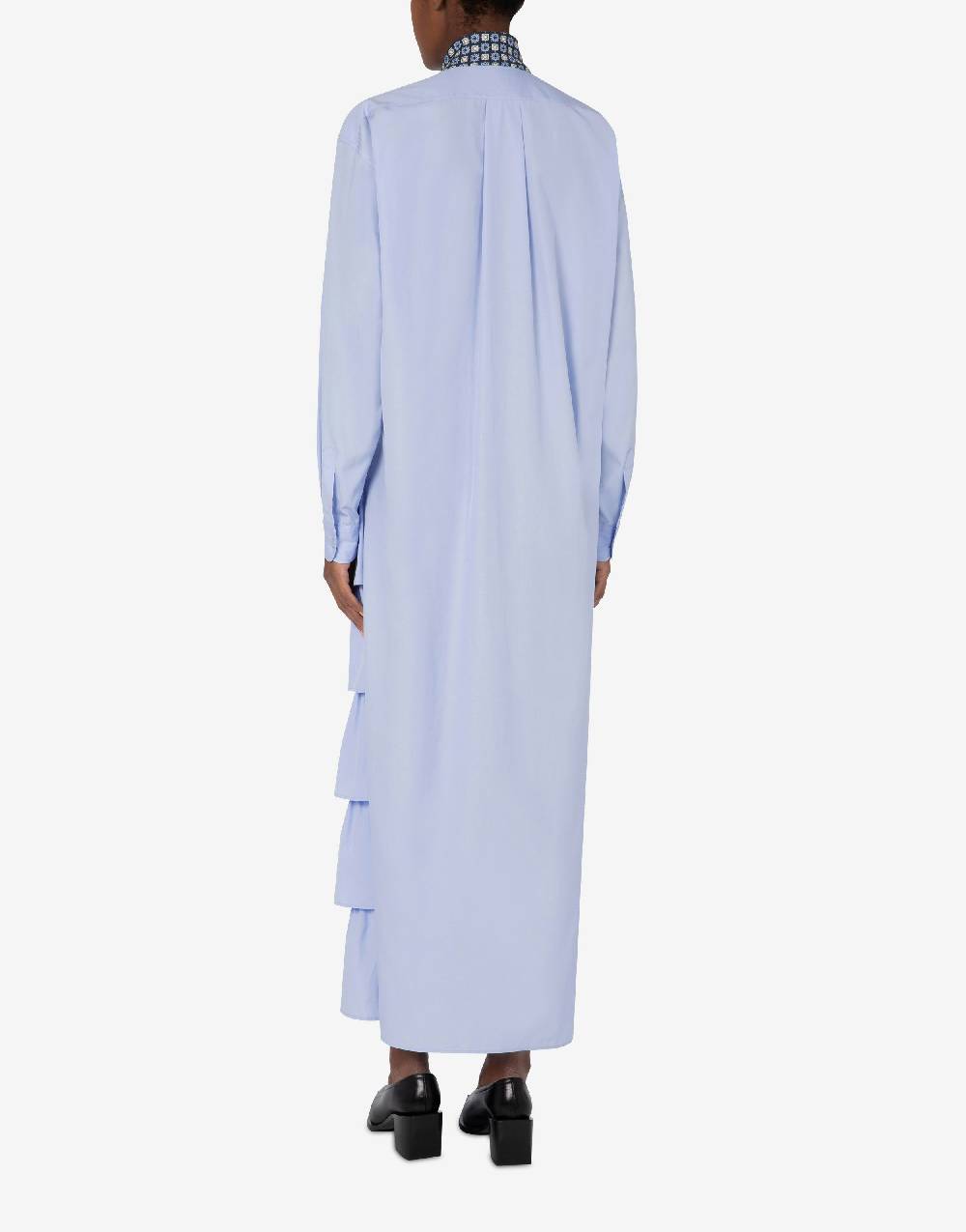 Love Moschino Abito in popeline di cotone Tie Vendite Flash