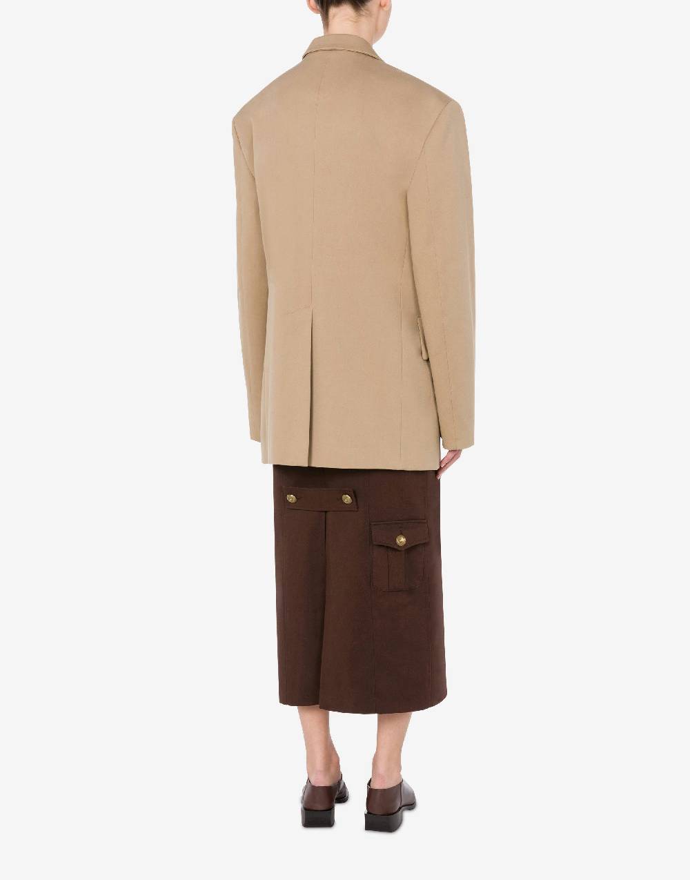 Love Moschino Giacca in gabardina Military Twist In Saldo