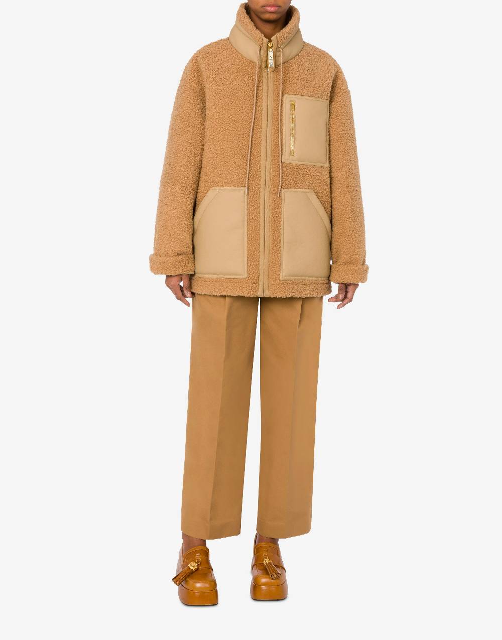 Love Moschino Giacca in tessuto soft con zip Moda