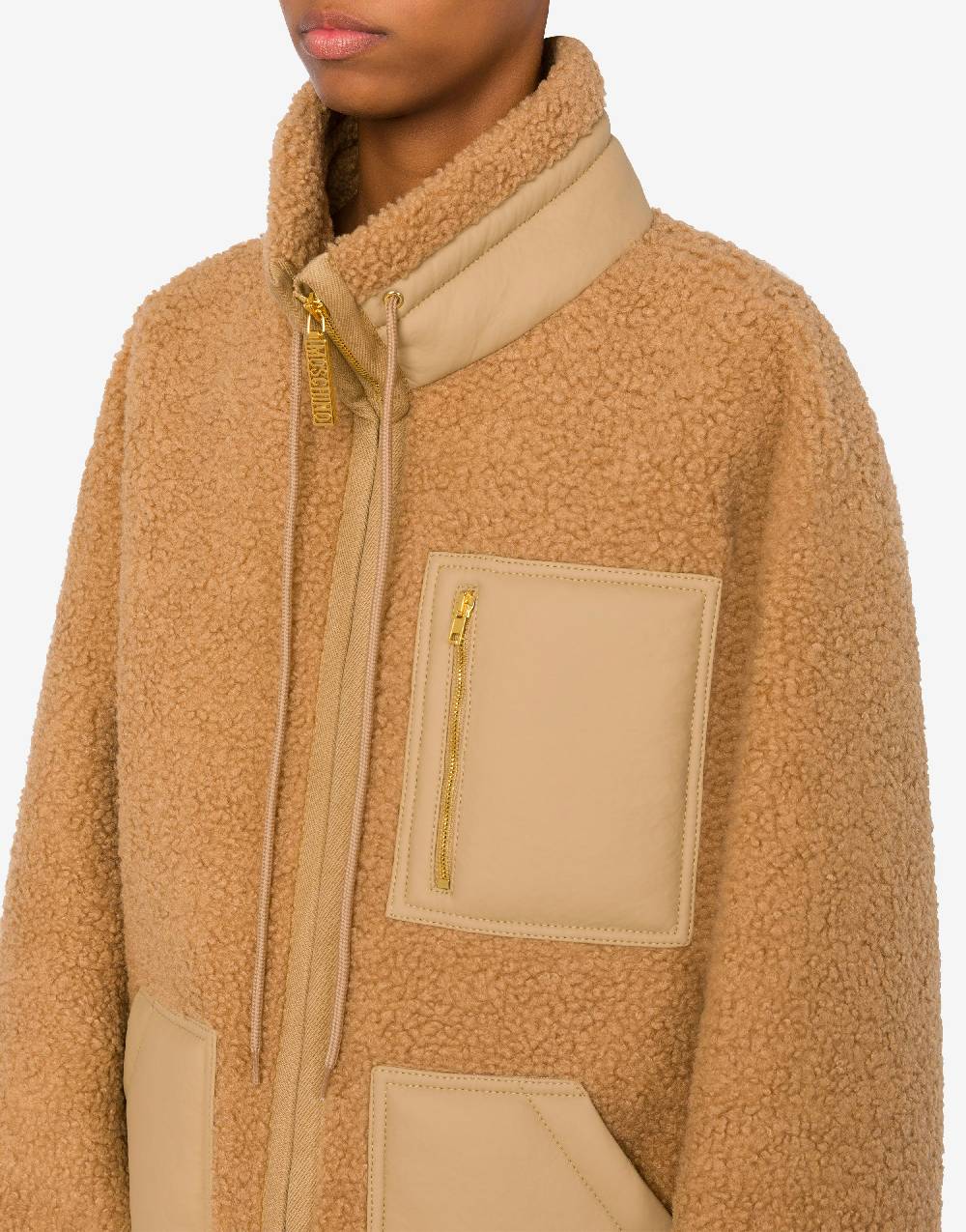 Love Moschino Giacca in tessuto soft con zip Moda