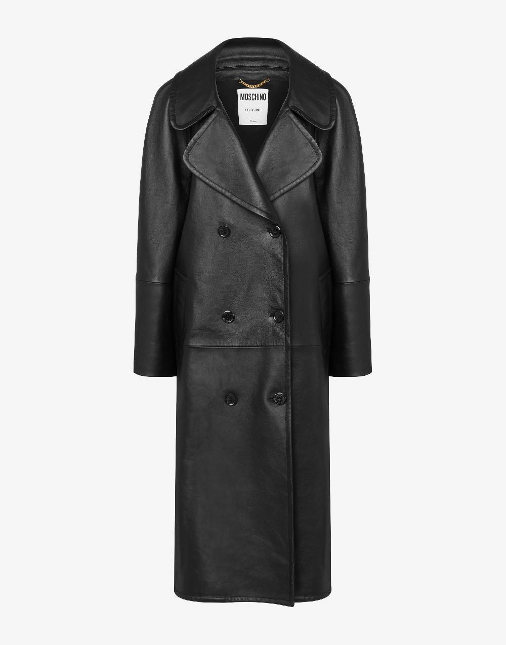 Love Moschino Cappotto asimmetrico in nappa