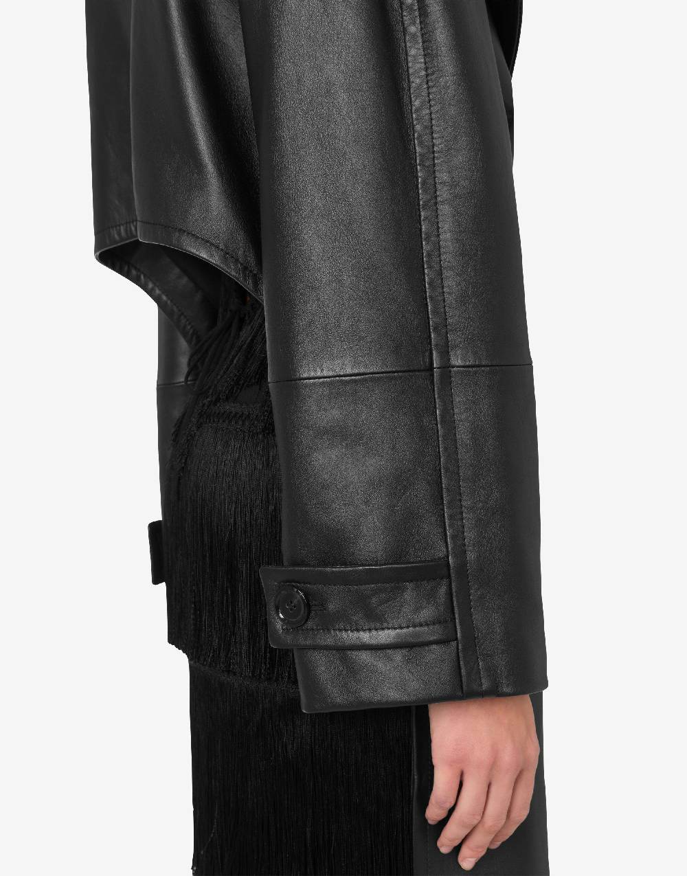 Love Moschino Cappotto asimmetrico in nappa Italia