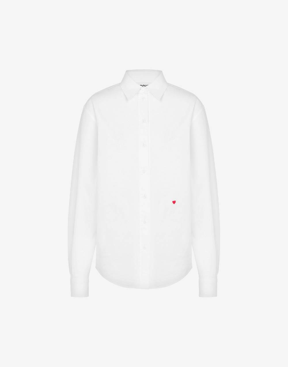 Love Moschino Camicia in popeline Little Heart Embroidery In Linea