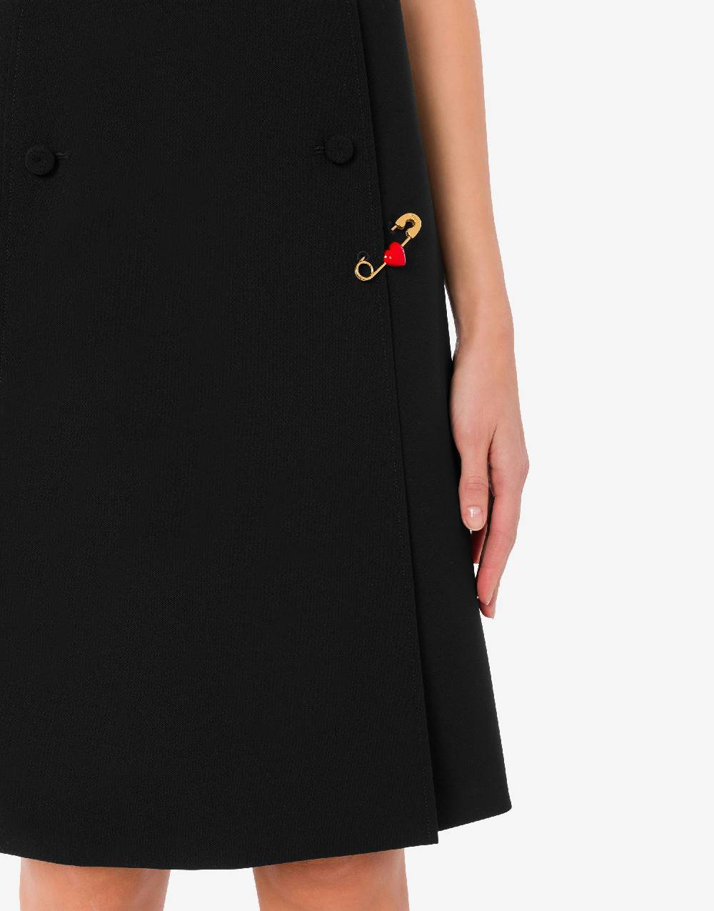 Love Moschino Abito Heart Safety Pin Prezzo Ridotto