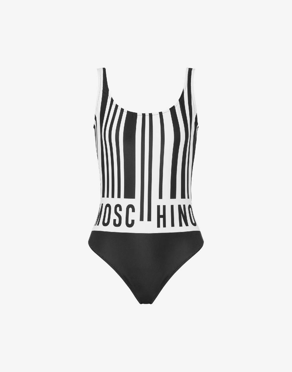 Love Moschino Costume intero con stampa Barcode Presa