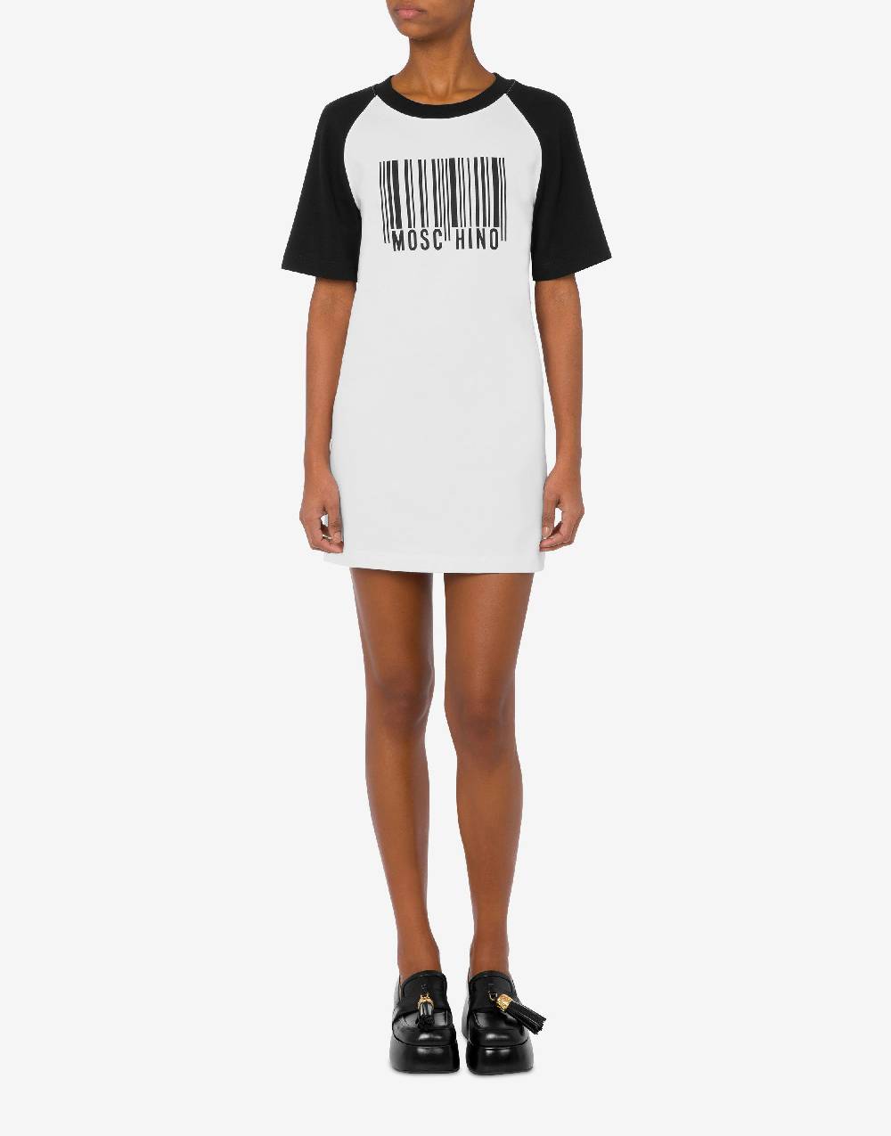 Love Moschino Abito in interlock Barcode Nuova