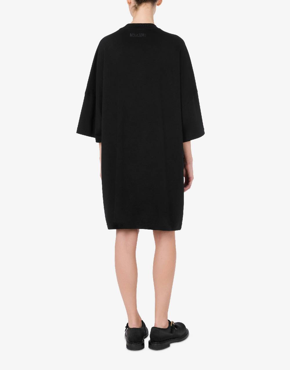 Love Moschino Abito in interlock di cotone Peace & Pearls 2025
