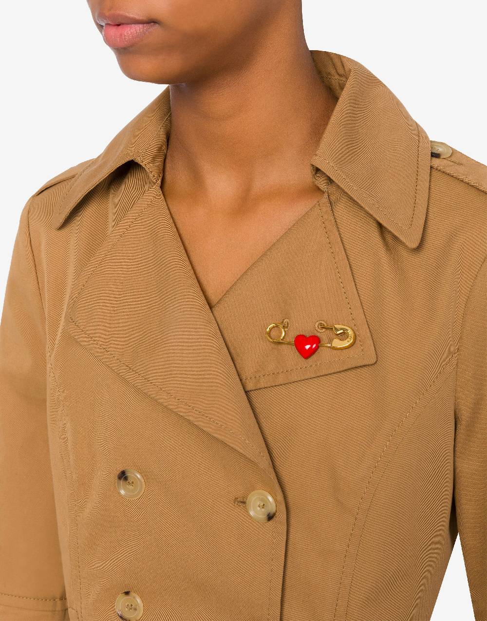 Love Moschino Giacca cropped Heart Safety Pin 2025