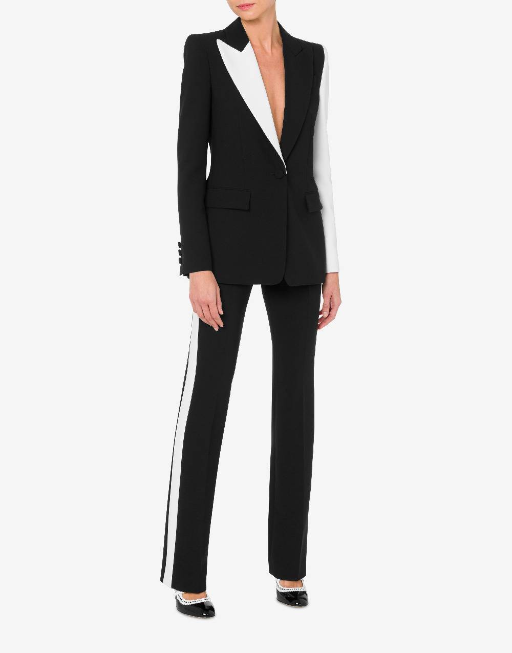 Love Moschino Giacca Black and White Vendita