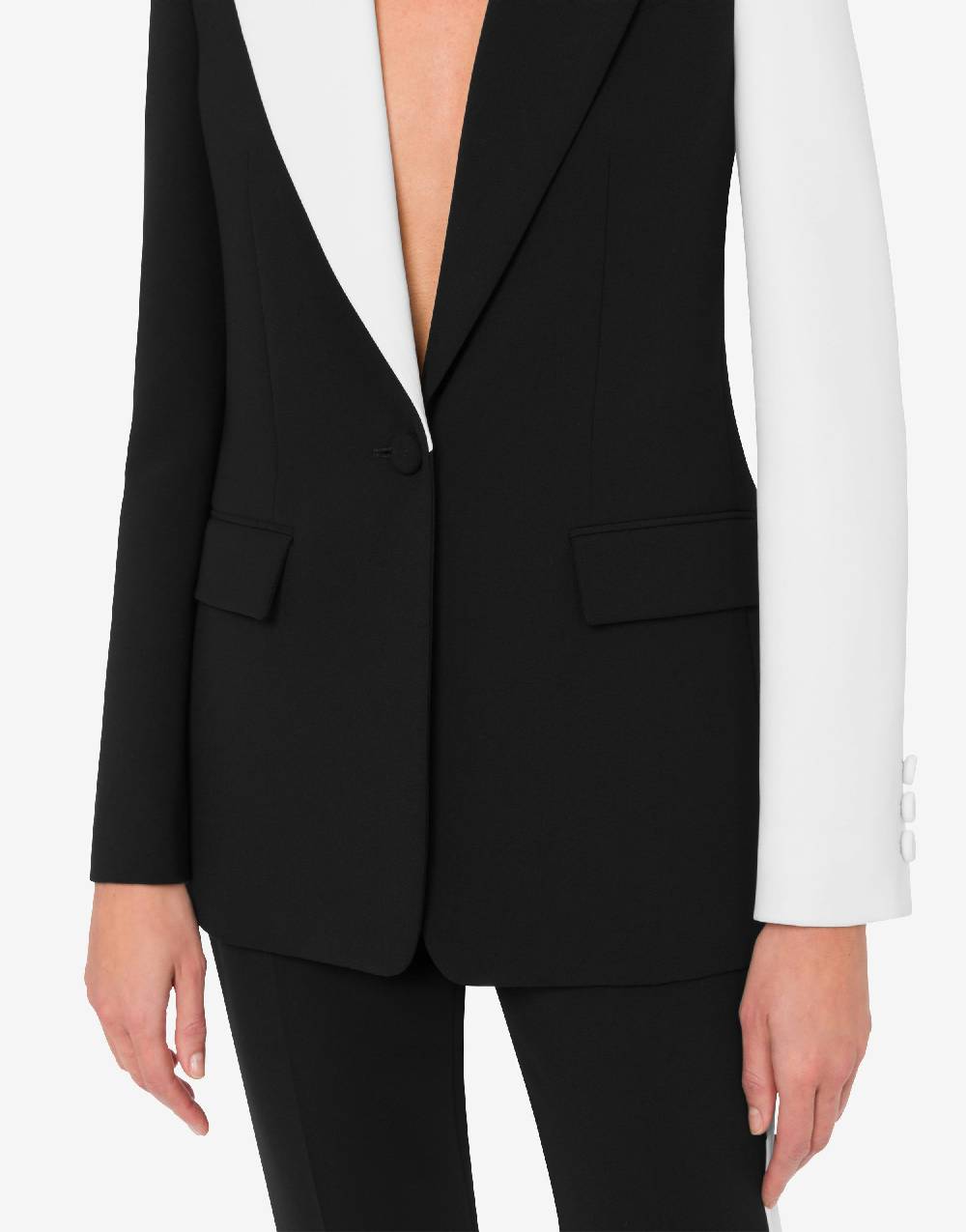 Love Moschino Giacca Black and White Vendita
