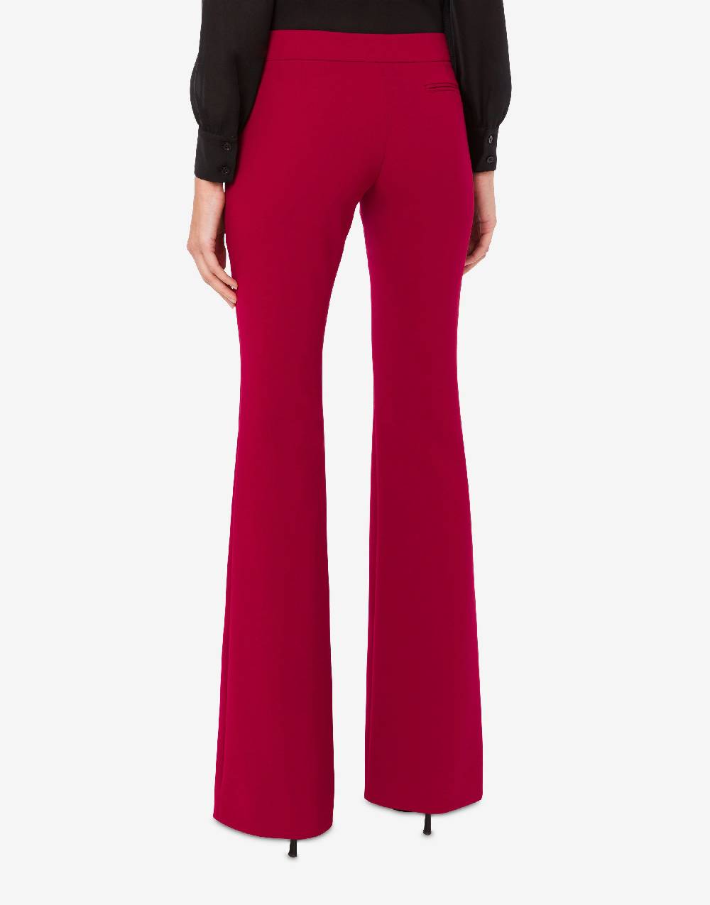 Love Moschino Pantalone flare in crêpe Consegna Veloce