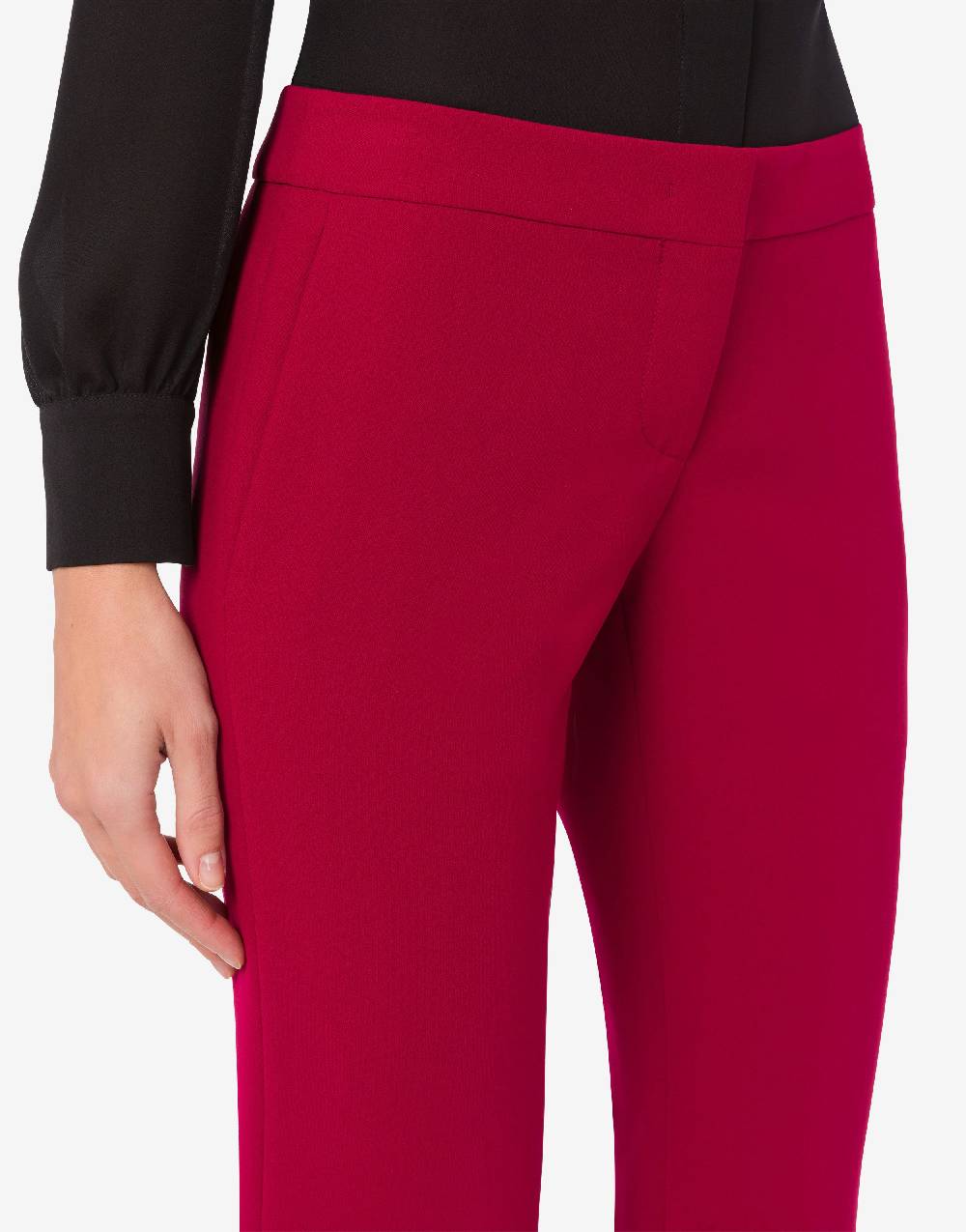 Love Moschino Pantalone flare in crêpe Consegna Veloce