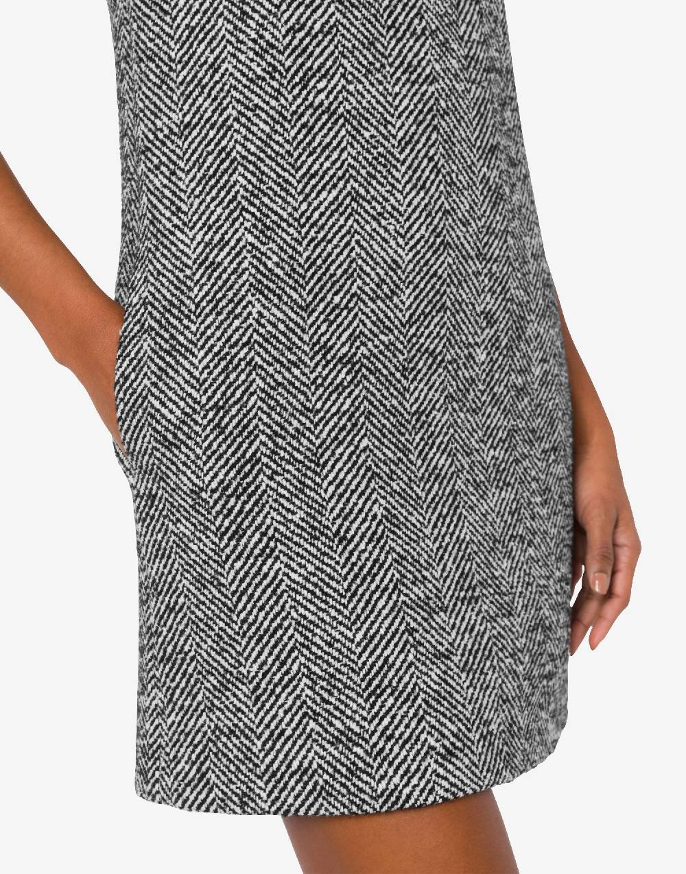 Love Moschino Abito in spigato di misto lana Fino Al -60%