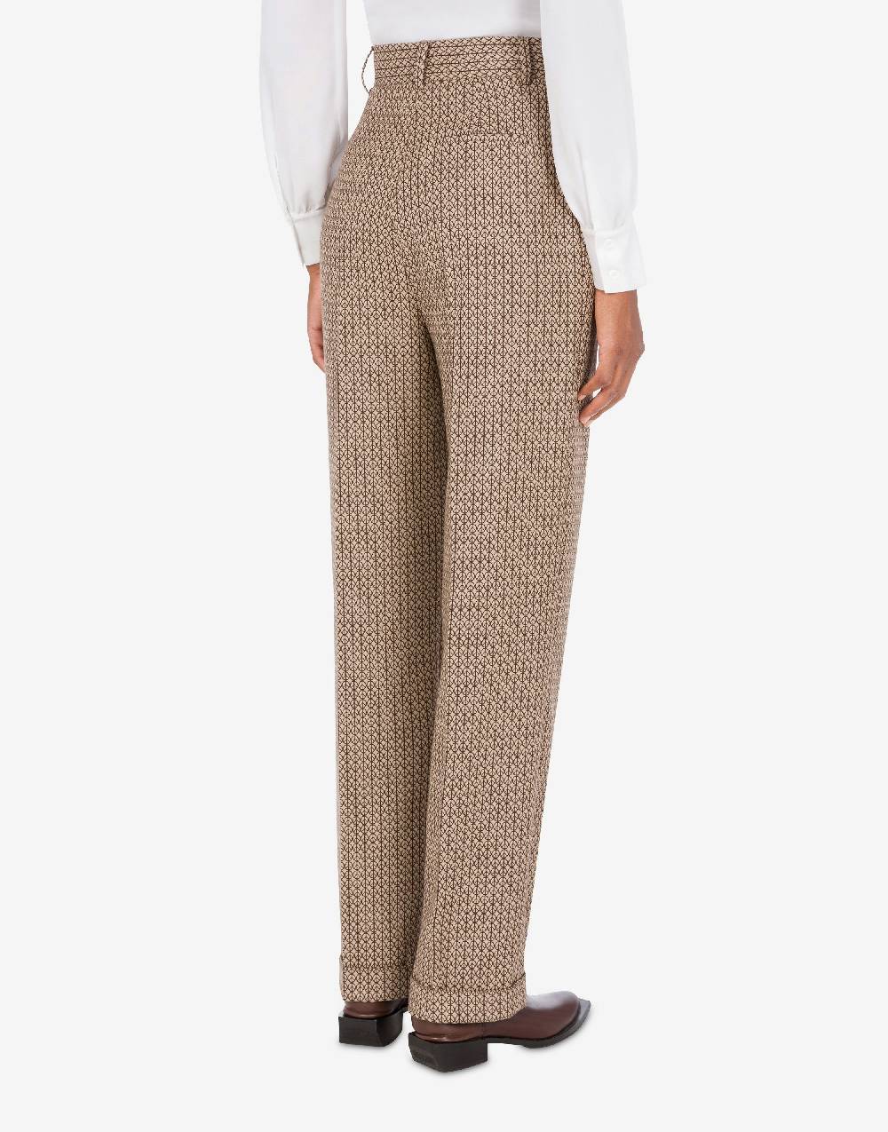 Love Moschino Pantalone in lana jacquard Peace Presa