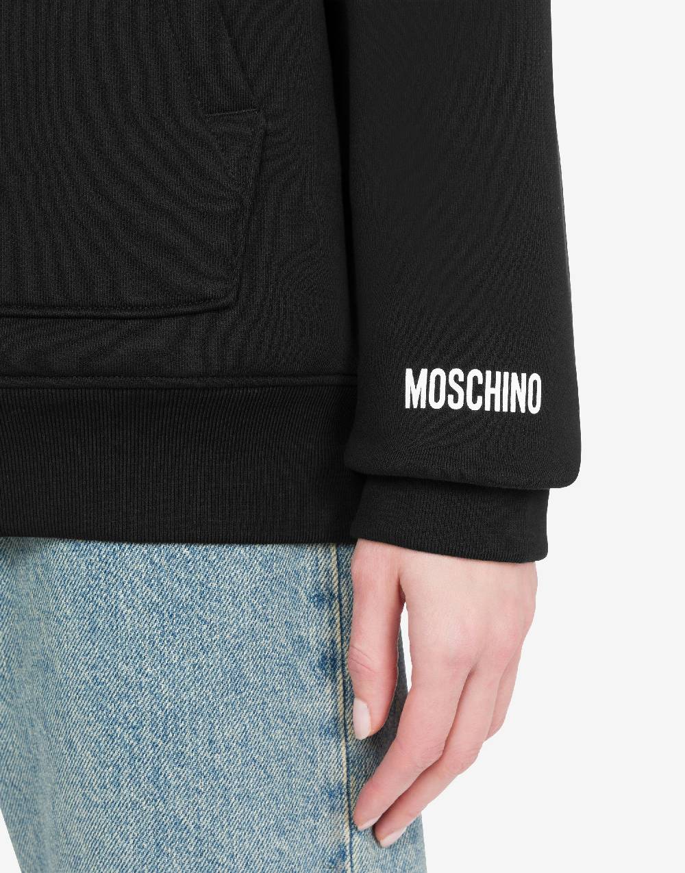 Love Moschino Felpa in cotone organico Smiley® Sconto