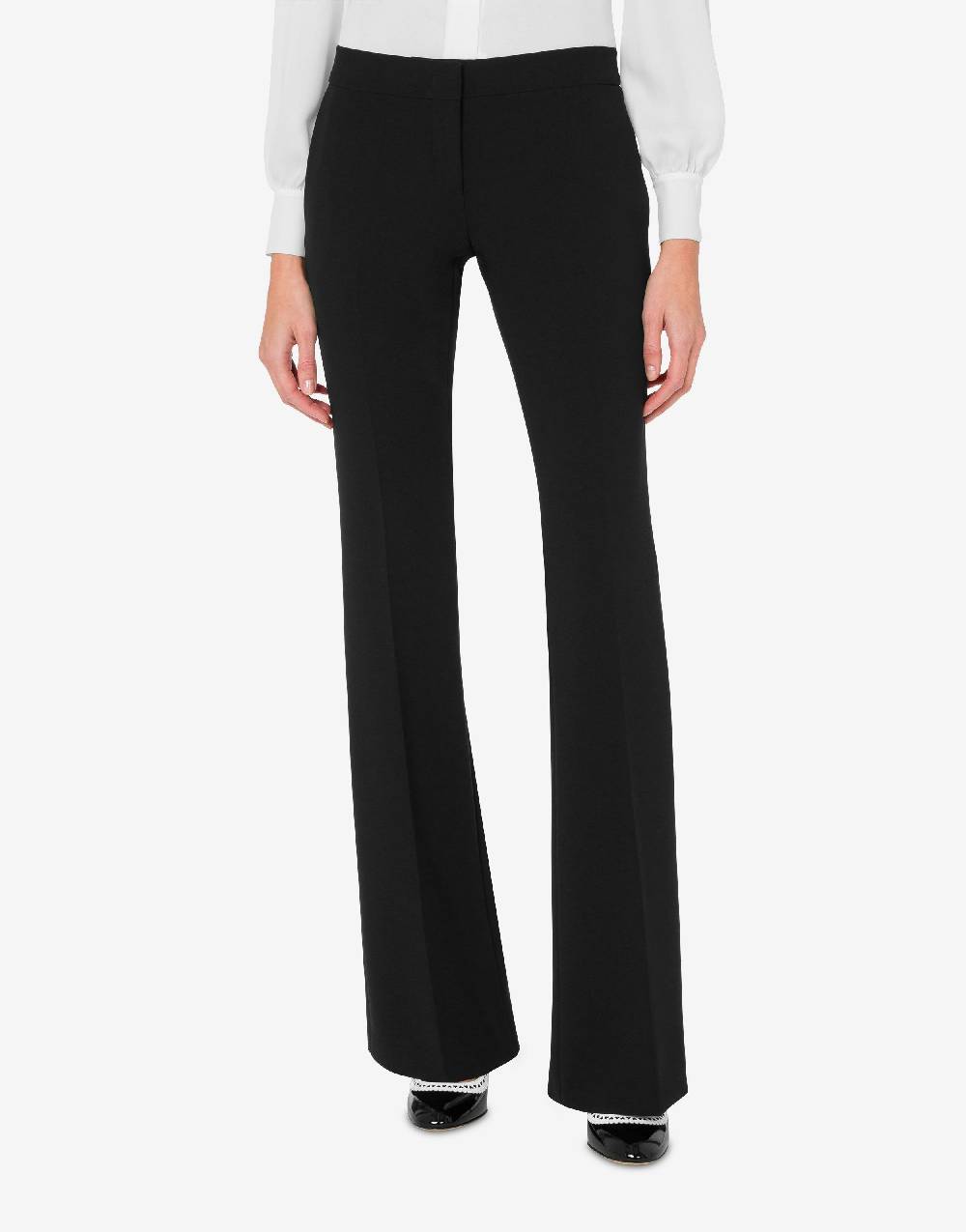 Love Moschino Pantalone flare in crêpe Saldi