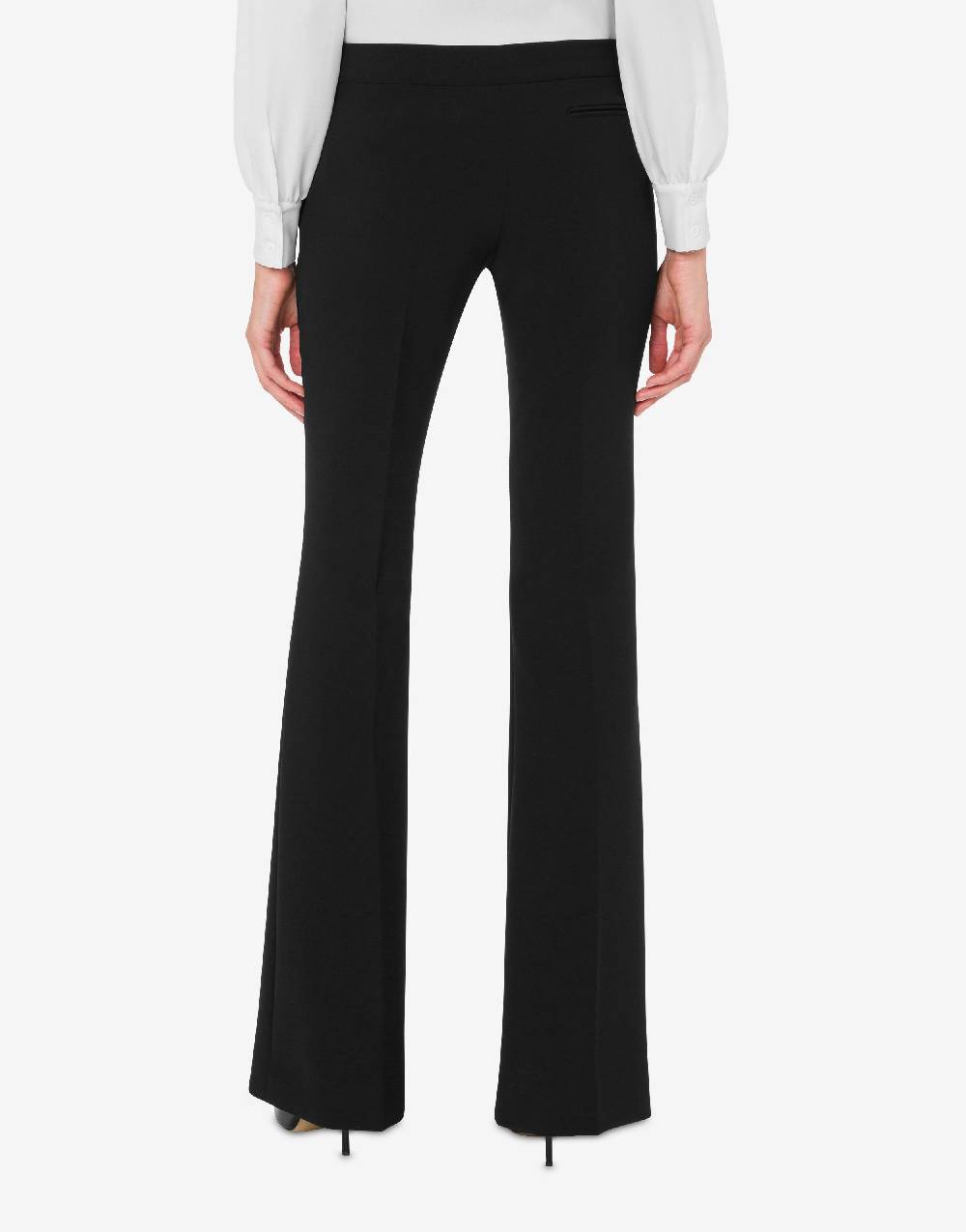 Love Moschino Pantalone flare in crêpe Saldi