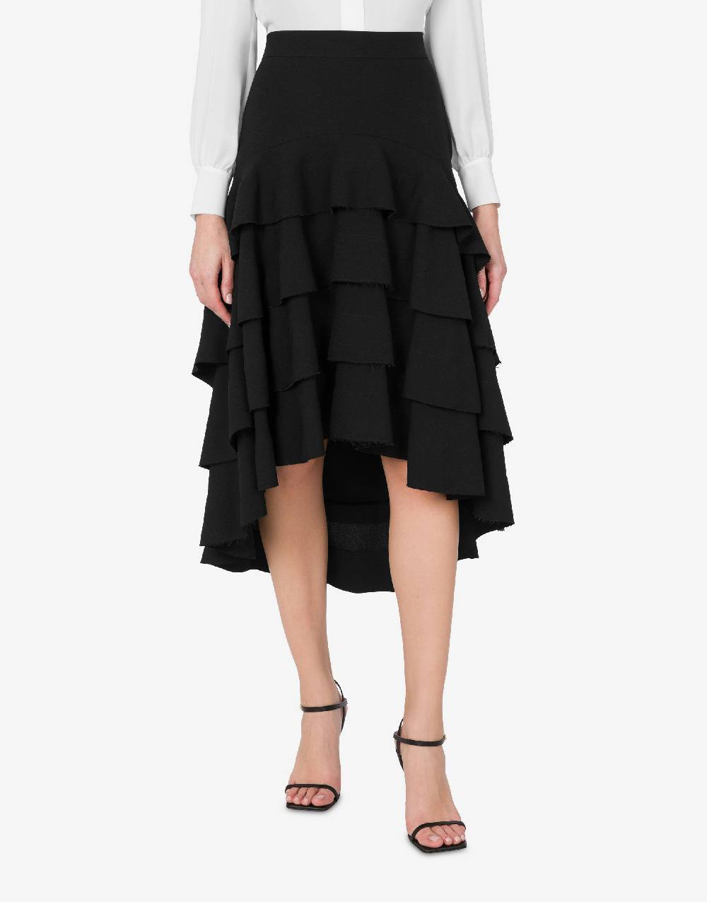 Love Moschino Gonna midi in crêpe con ruches Hotsell