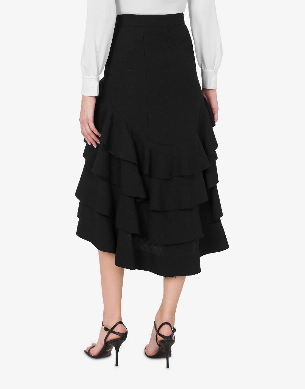 Love Moschino Gonna midi in crêpe con ruches Hotsell