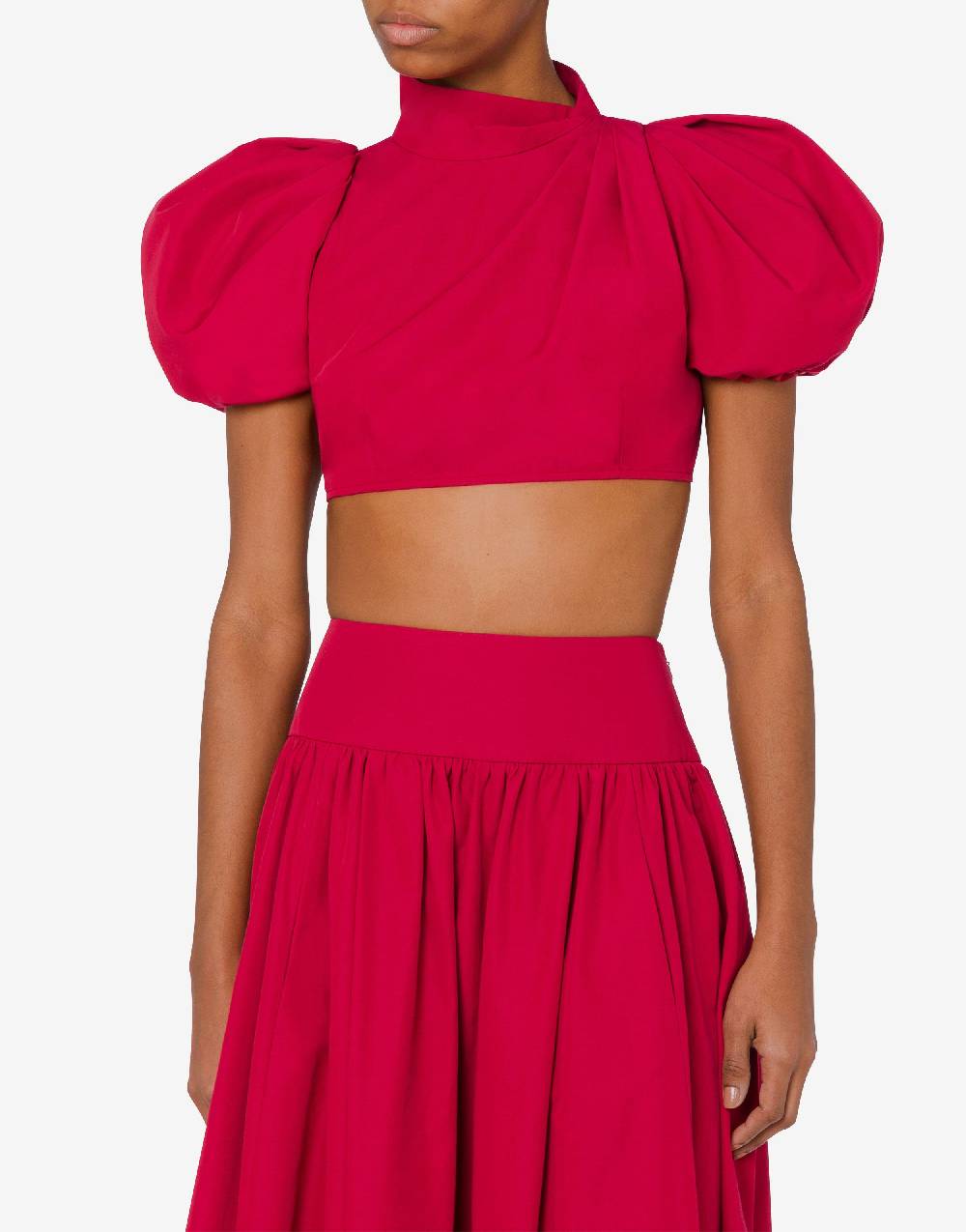 Love Moschino Camicia cropped con maniche a palloncino Vendite Flash