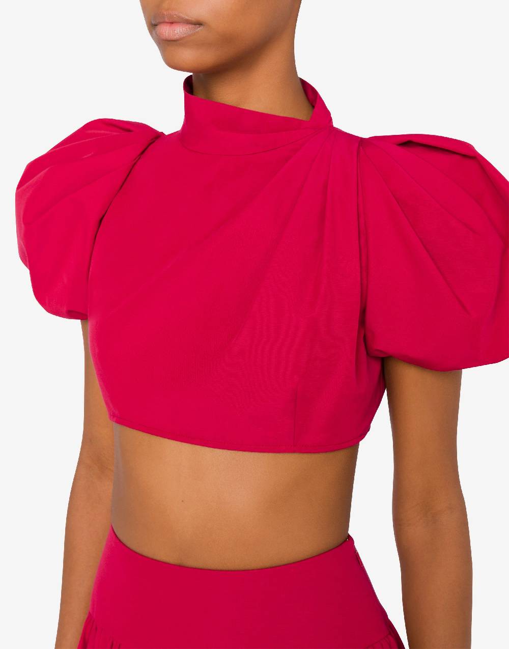 Love Moschino Camicia cropped con maniche a palloncino Vendite Flash