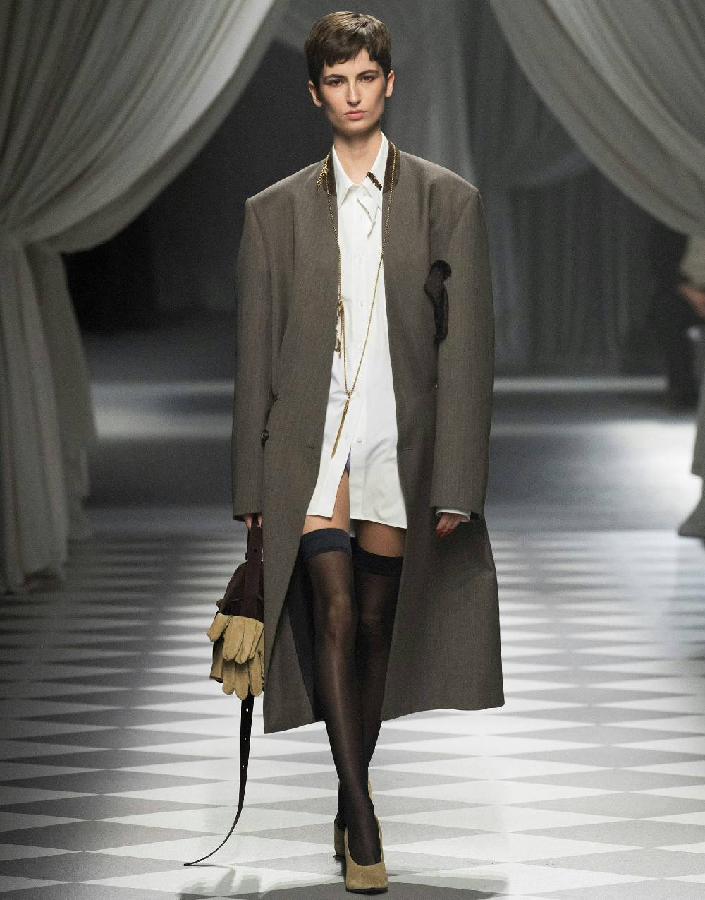 Love Moschino Cappotto in tela di lana Nuovo