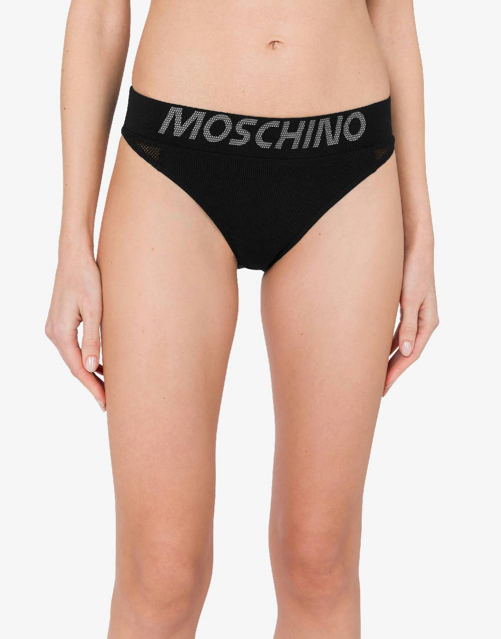 Love Moschino Slip in jersey stretch Mesh Logo Soddisfazione Garantita