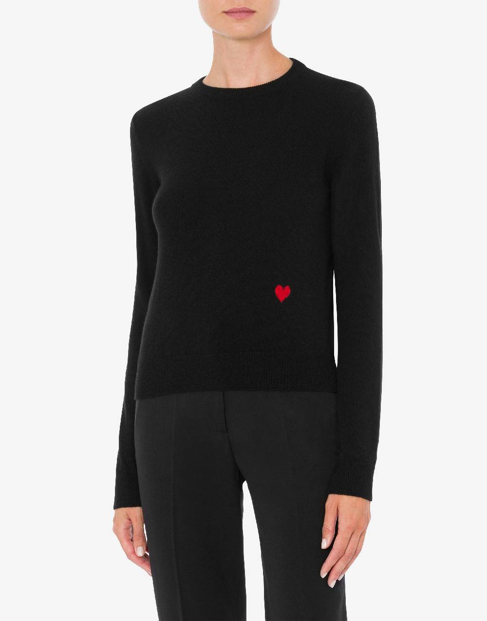 Love Moschino Pullover in lana e cashmere Red Heart Negozi Online