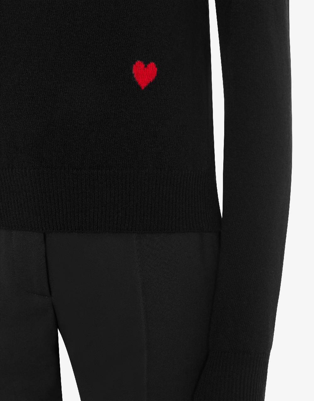 Love Moschino Pullover in lana e cashmere Red Heart Negozi Online