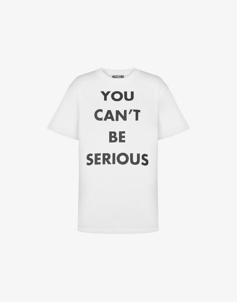 Love Moschino T-shirt in jersey organico You Can't Be Serious