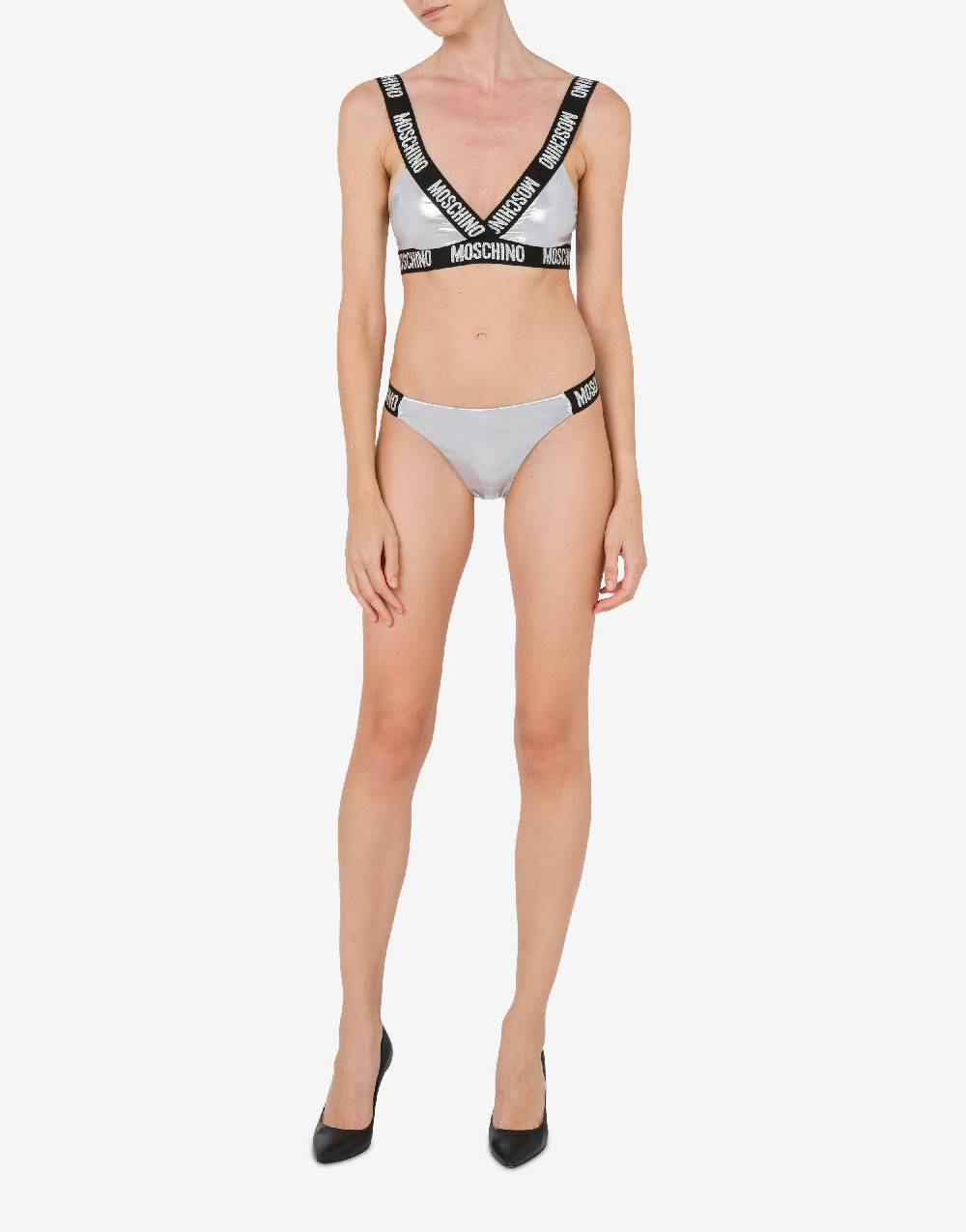 Love Moschino Top bikini Shiny & Silver Sottocosto