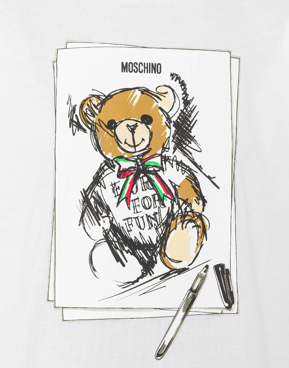 Love Moschino T-shirt oversize Moschino Teddy Bear In Vendita