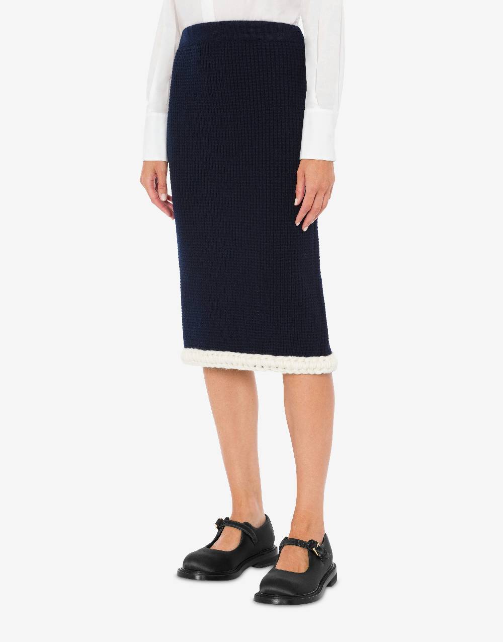 Love Moschino Gonna in lambswool superfine Vendita Economica