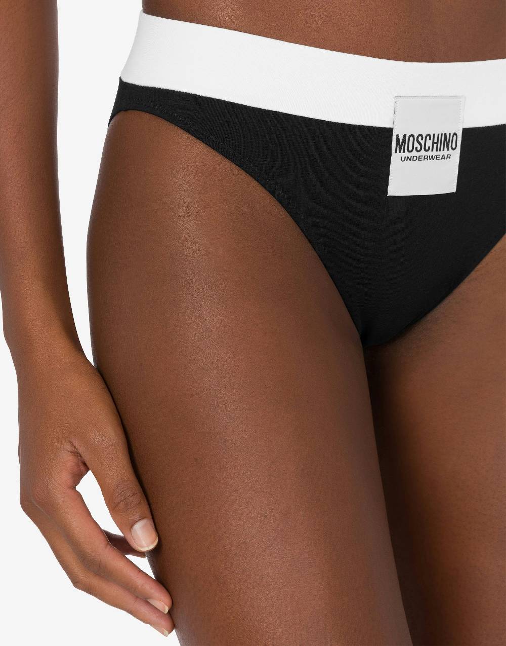 Love Moschino Slip in comfort jersey Logo Label Vendite Flash