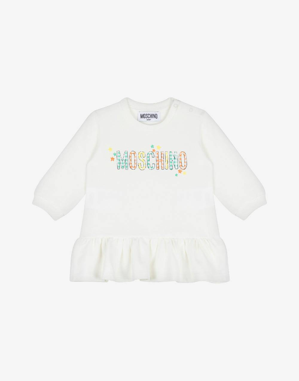 Love Moschino Abito in felpa Check & Stars Logo