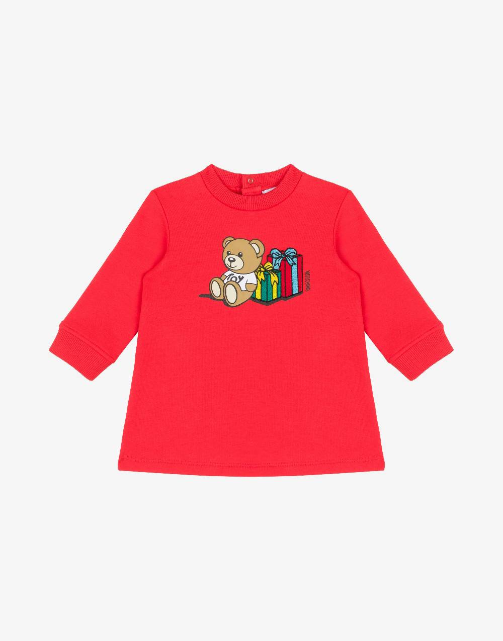 Love Moschino Abito in felpa Teddy Holiday