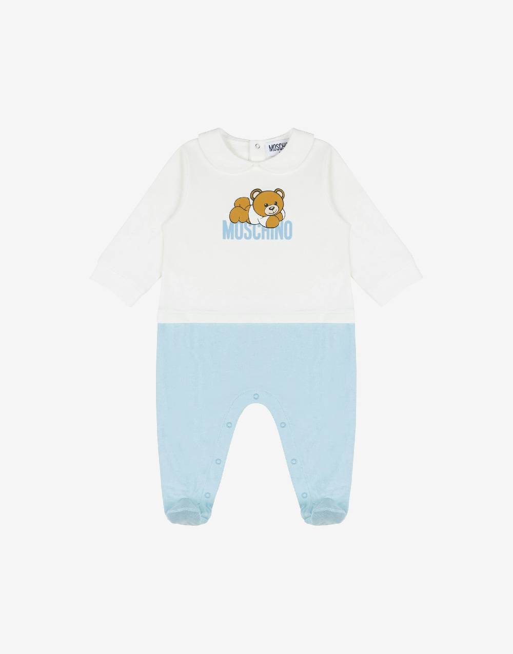 Love Moschino Tutina in cotone organico Teddy Logo